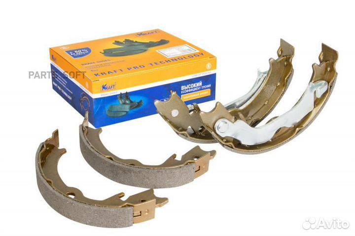 Kraft KT091509 Колодки тормозные chevrolet lacetti