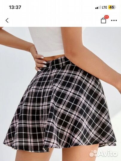 Юбка в клетку