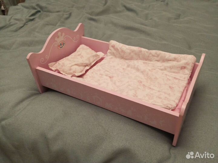 Кроватка деревянная для кукол