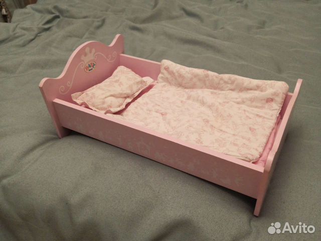 Кроватка деревянная для кукол