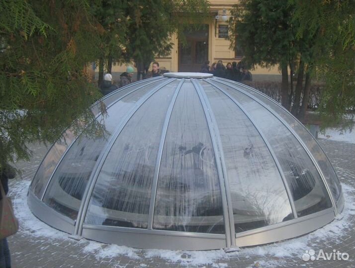 Зенитные фонари стеклянные