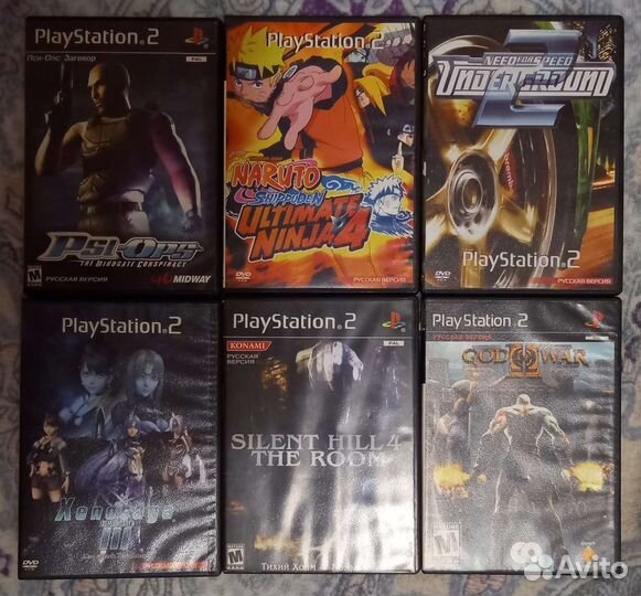 Диски с играми на ps2