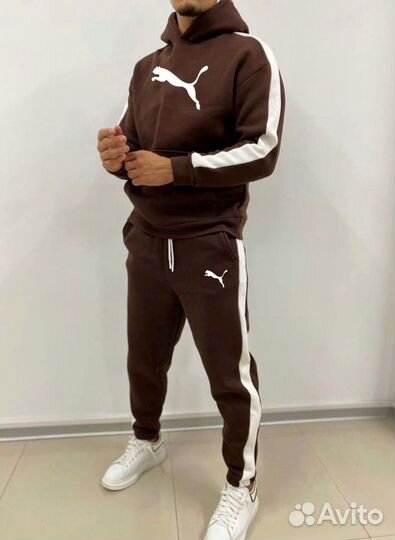 Мужской флисовый спортивный костюм Puma