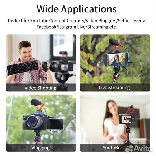 Микрофон мини KingMa KM-VM02