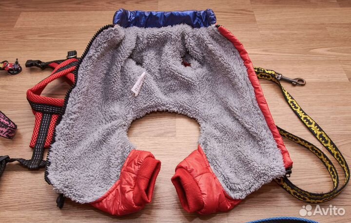 Амуниция для собак(комбинезон, поводки)