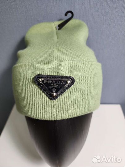 Шапка Prada фисташка
