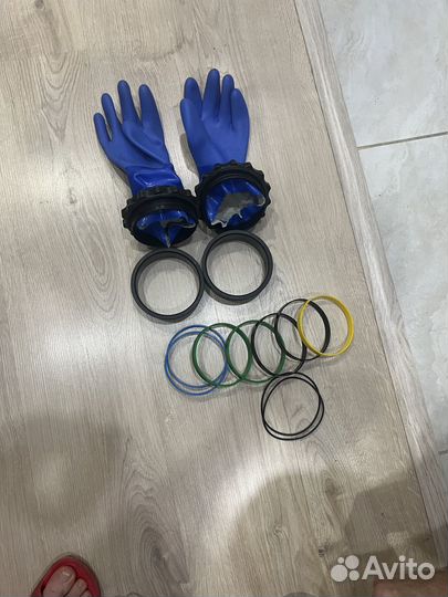 Комплект колец для сухих перчаток. Si Tech