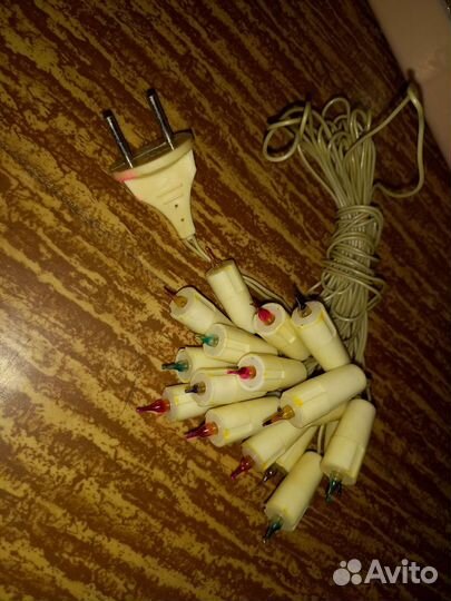 Елочная гирлянда СССР свечки