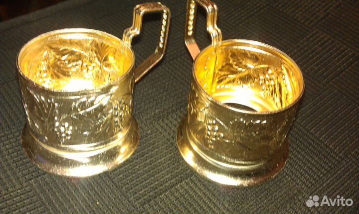 Подстаканники Виноградная лоза СССР