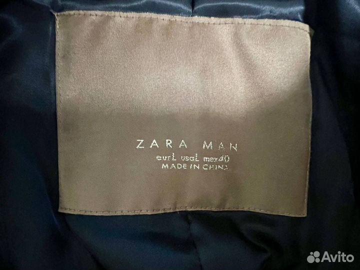 Пальто мужское zara черное