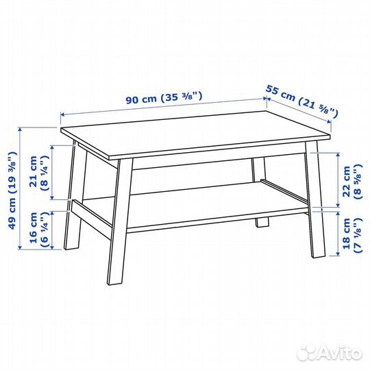 Журнальный столик IKEA