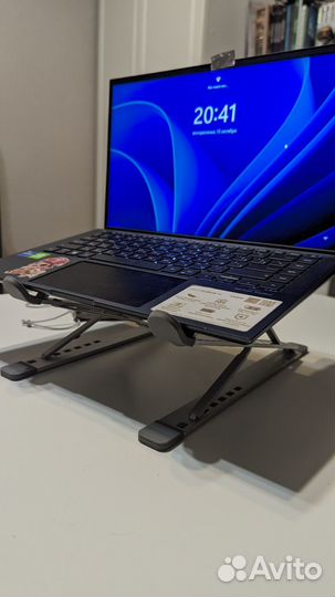 Подставка для ноутбука алюминиевая