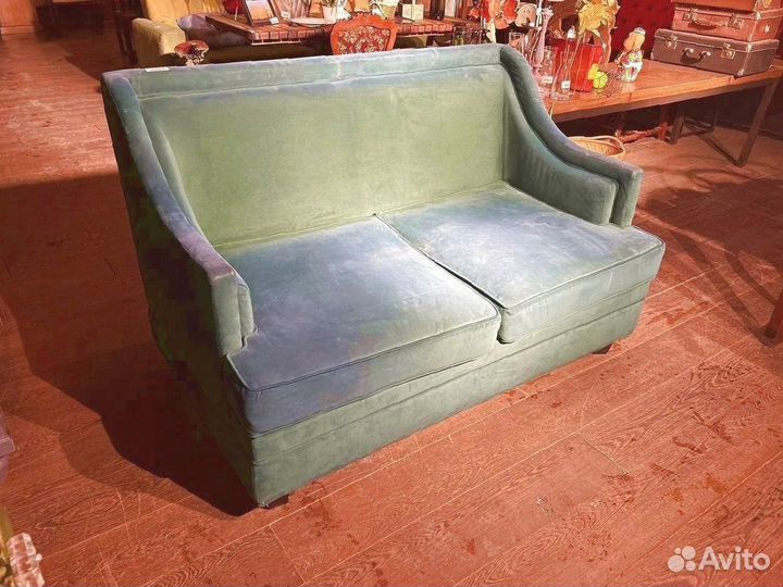 Диван велюр бирюзовый