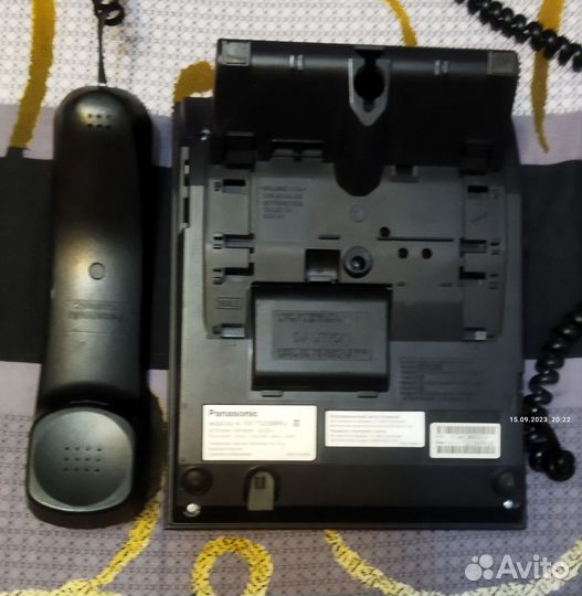 Стационарные телефоны Teleton и Panasonic. Трубка