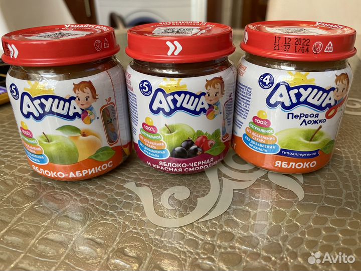 Фруктовое пюре Агуша