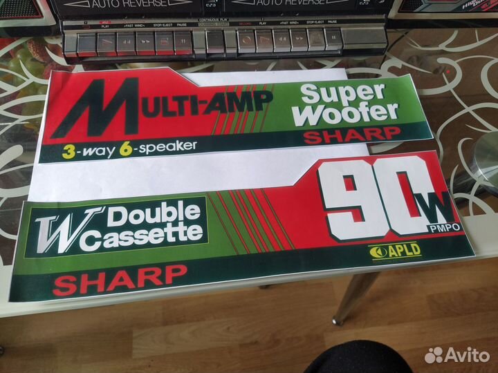 Наклейки на sharp GF-777 GF-999 GF-909 AC/DC