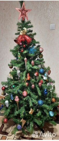 Ёлка пвх 1,8 м игрушки в придачу