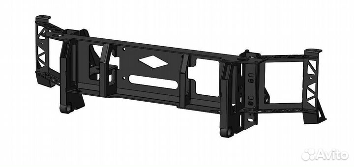 Силовой бампер перед. UAZ легкий, оптика, покраска