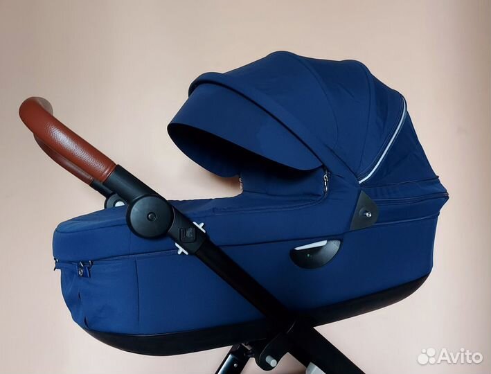 Люлька Stokke V6 Deep Blue (кап с расширением)