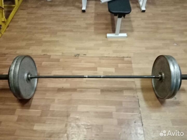 Штанга гриф блины бу