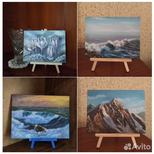 Наборы картин маслом, миниатюры