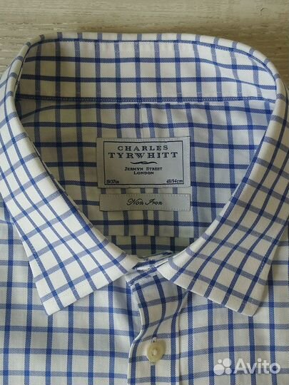 Рубашка Charles Tyrwhitt non iron 48/94 Размер 58