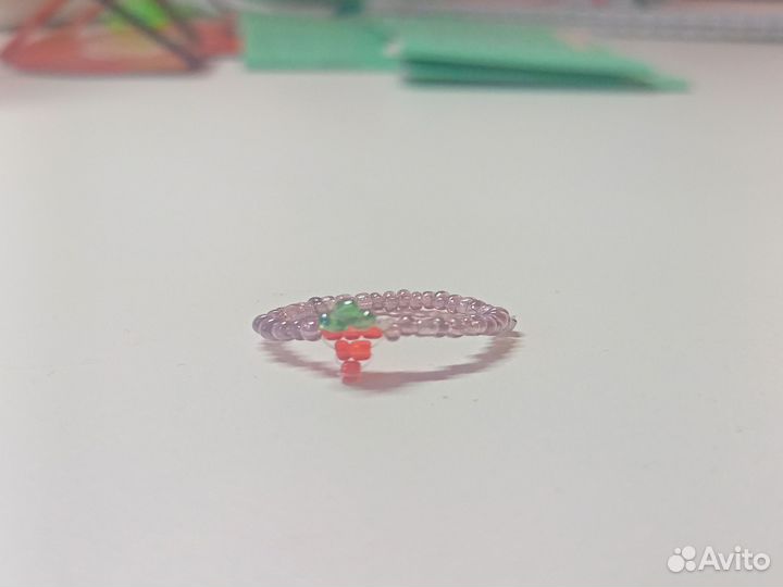 Кольцо из бисера