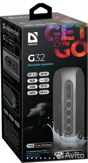 Блютуз колонка defender