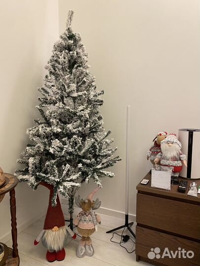 Ель искуственная заснеженная 180 см
