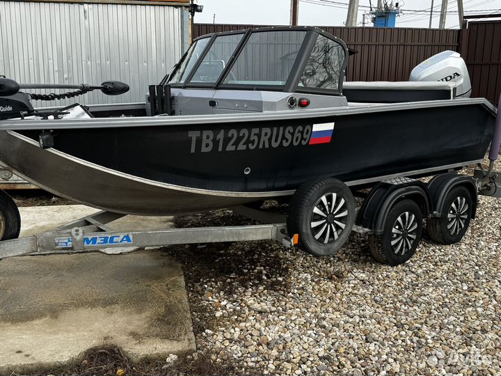 Волжанка 50 фиш + хонда 80 + прицеп