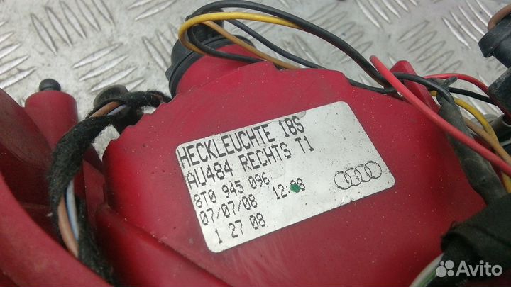 Фонарь задний правый Audi A5 8T 2008