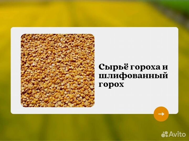 Горох с поля (сырье) (кг)