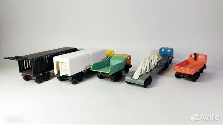 Полный набор подольских машинок камаз, СССР