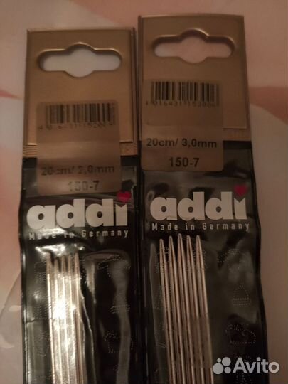 Спицы для вязания чулочные Addi premium