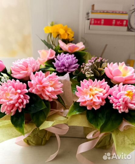 Букет из мыла ручной работы