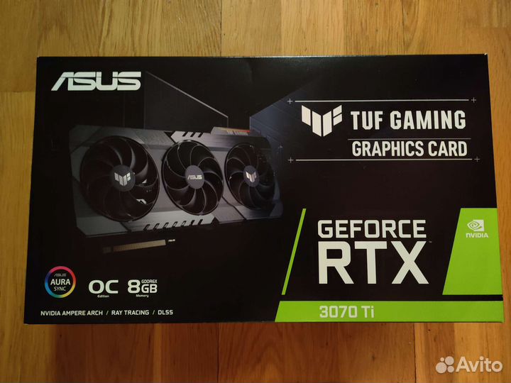 Видеокарта rtx 3070ti Asus Tuf gaming новая