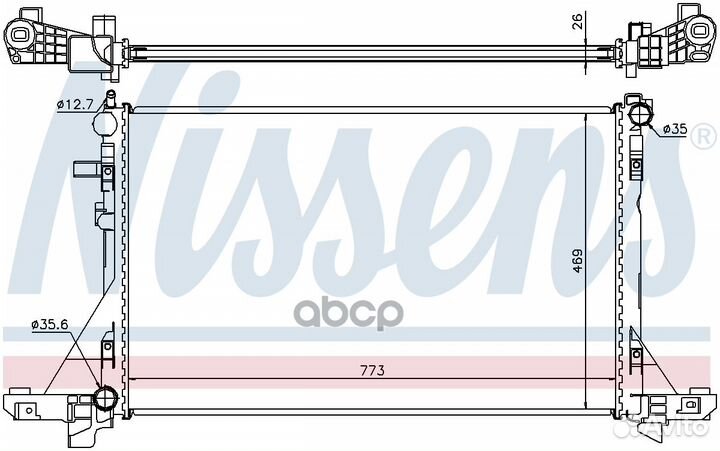 Радиатор 630733 Nissens
