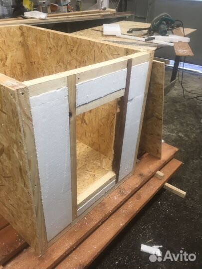 Вольер для собак с утепленной будкой