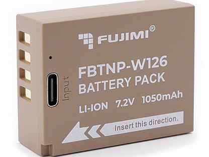Аккумулятор Fujimi NP-W126 с портом USB Type-C (fb