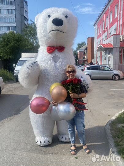 Белый мишка поздравление