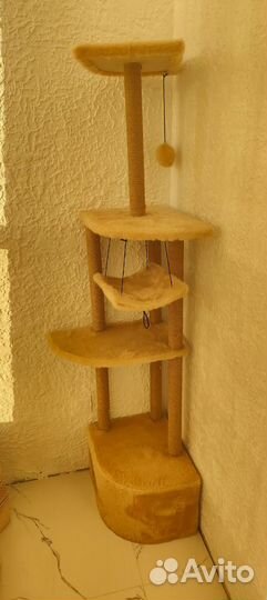 Игровой комплекс, когтеточка, домик для кошки