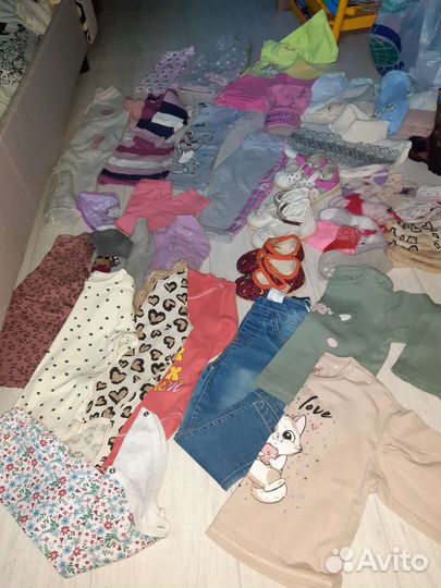 Детские вещи пакетом для девочек 80-86