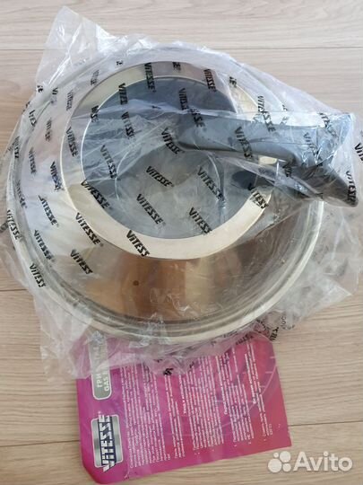 Сковорода гриль газ с крышкой Vitesse