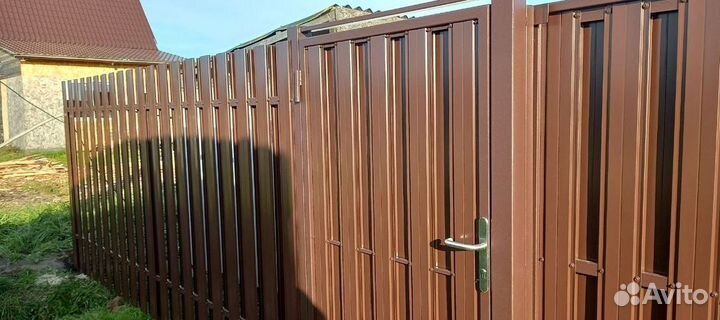 Откатные ворота для дома