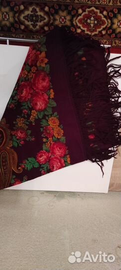 Павловопосадский шерстяной платок СССР