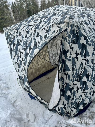 Зимняя палатка cube трехслойная