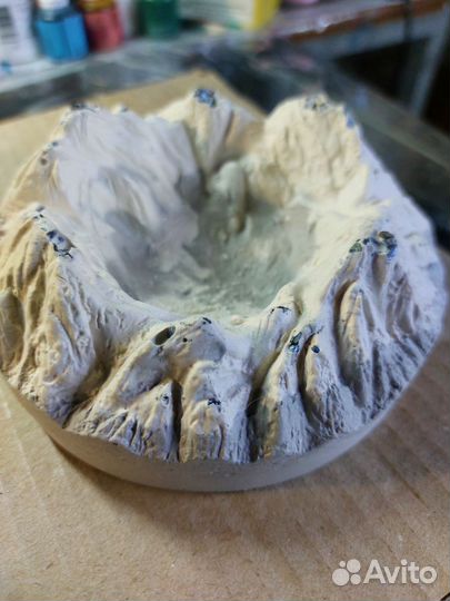 Пепельница из гипса