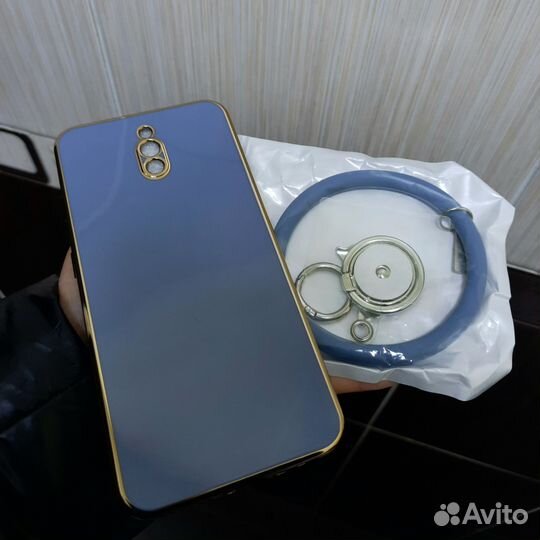 Чехол на Redmi 8A с кольцом бабочкой Фиолетовый