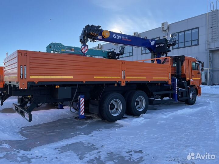 Бортовой грузовик КАМАЗ 65115 с КМУ DongYang, 2025