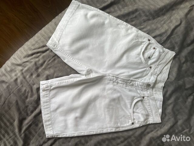 Шорты джинсовые mustang белые